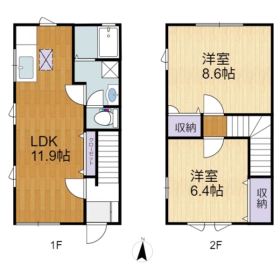1階の間取り図