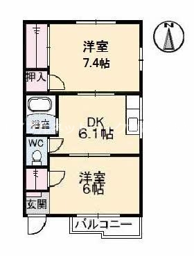 2階の間取り図
