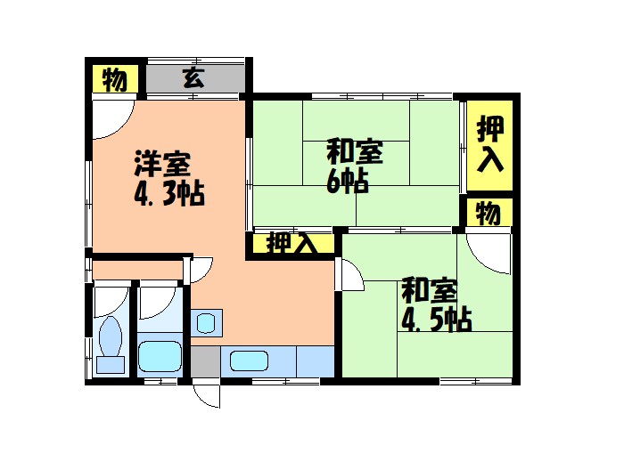 -階の間取り図