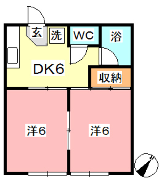 2階の間取り図