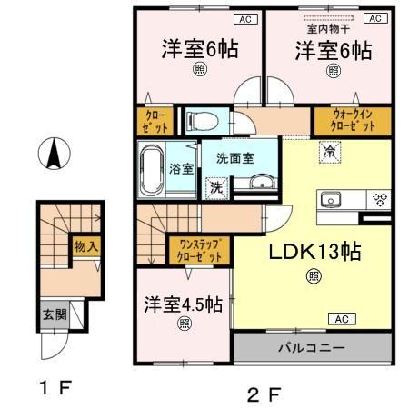 1階の間取り図