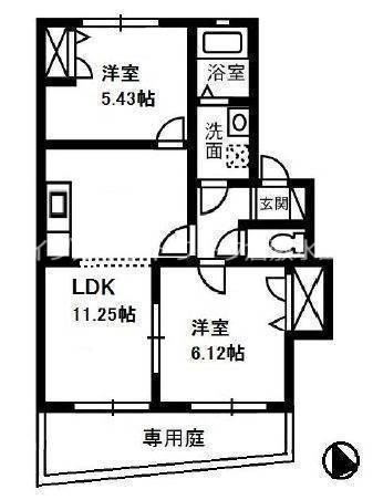 1階の間取り図