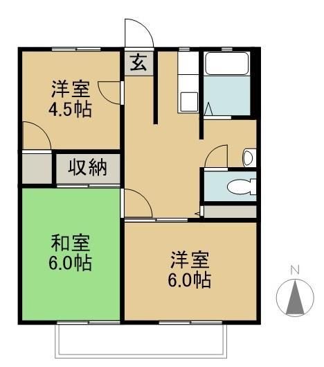 1階の間取り図