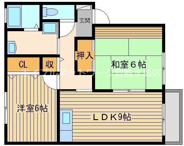 2階の間取り図