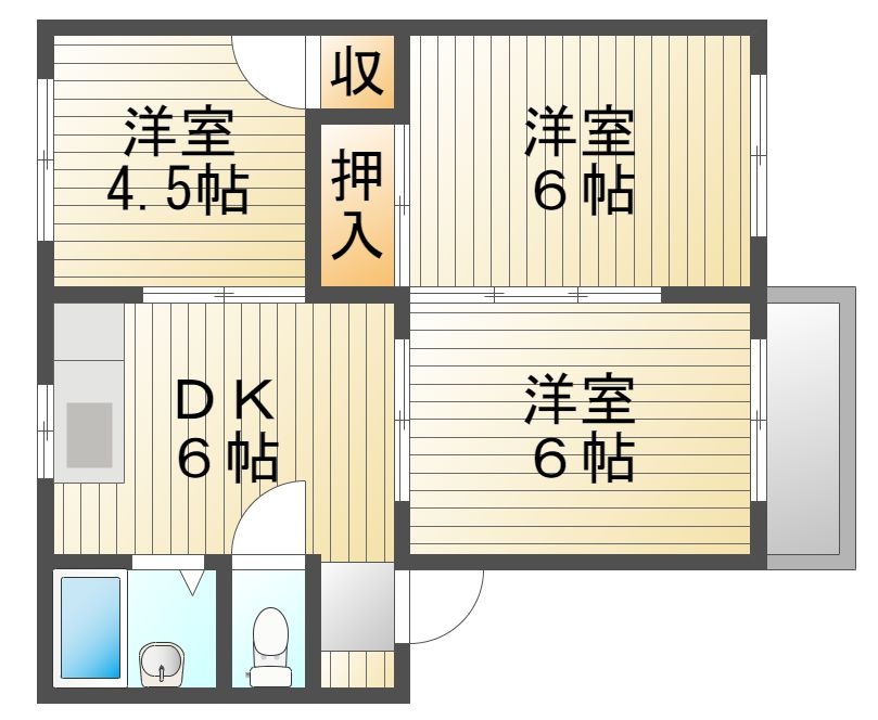 2階の間取り図