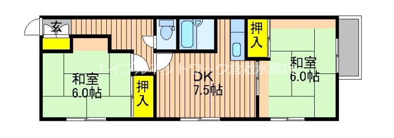 2階の間取り図