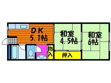 2階の間取り図