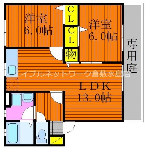 1階の間取り図