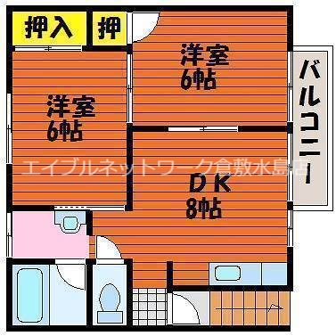 2階の間取り図