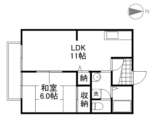 2階の間取り図