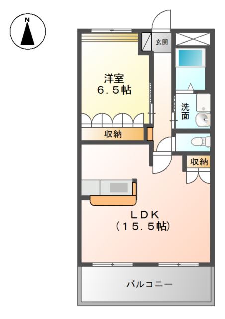 2階の間取り図