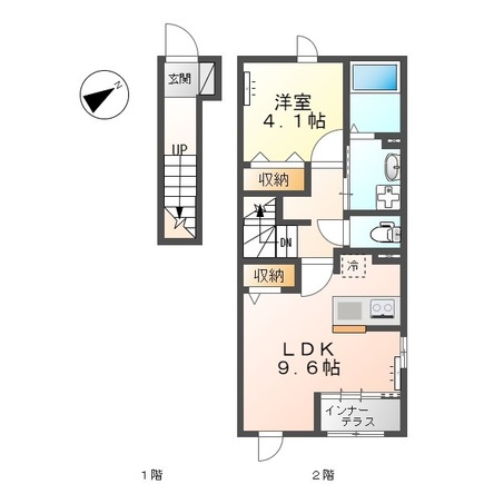 2階の間取り図