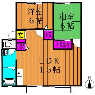 1階の間取り図