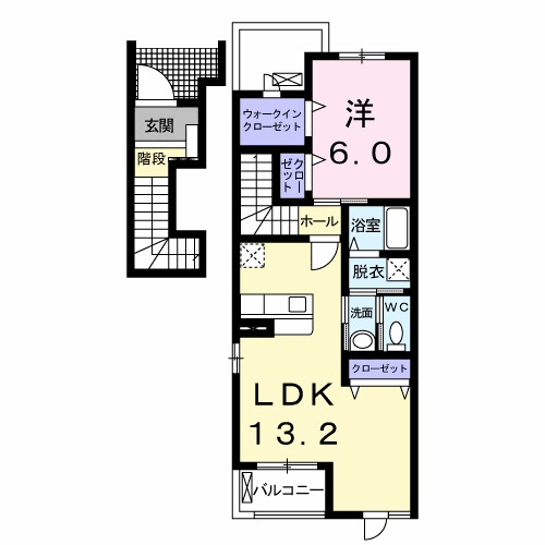 2階の間取り図
