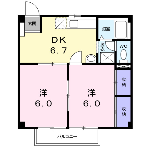 1階の間取り図