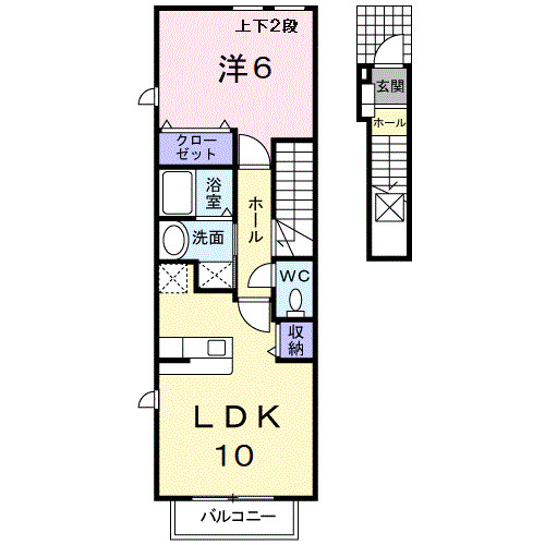 2階の間取り図