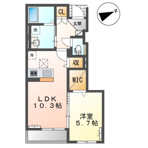 1階の間取り図