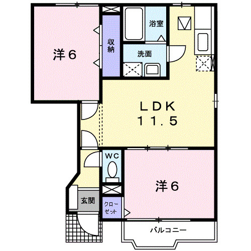 1階の間取り図