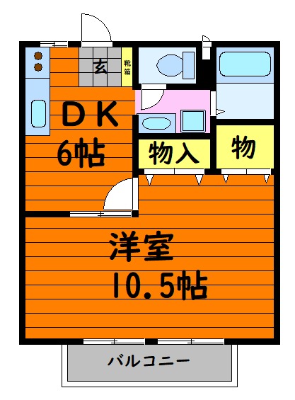 2階の間取り図