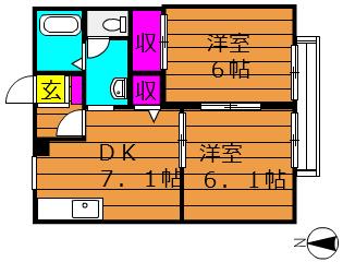 2階の間取り図