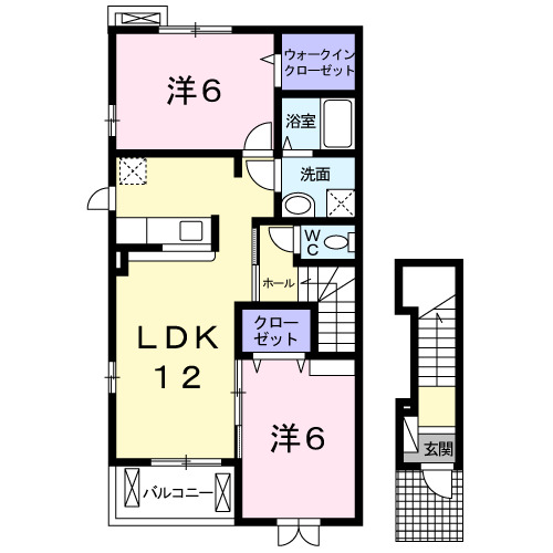 2階の間取り図