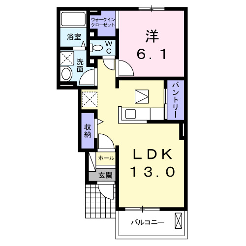 1階の間取り図