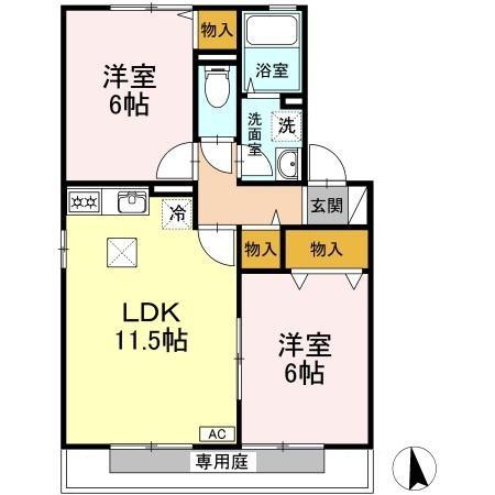 1階の間取り図