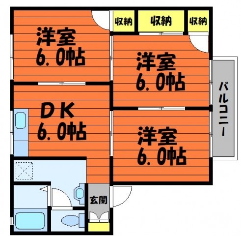 1階の間取り図