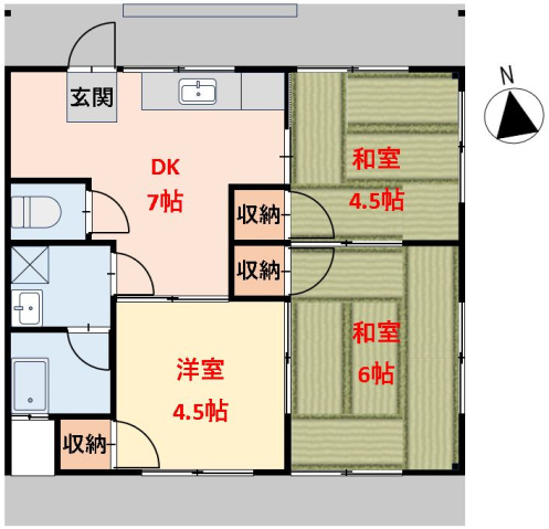 1階の間取り図
