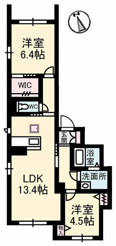 1階の間取り図