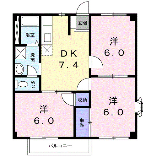 2階の間取り図