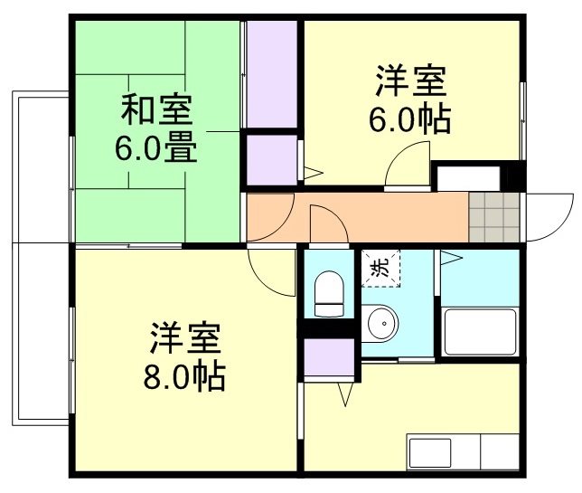 2階の間取り図