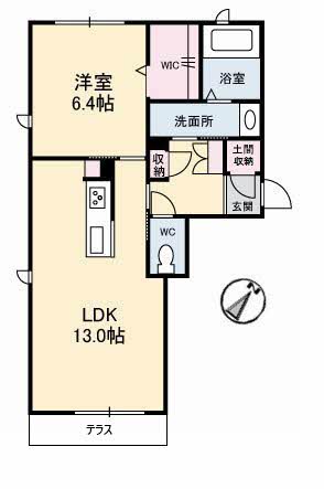 1階の間取り図