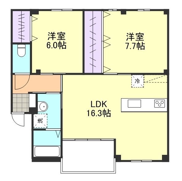 2階の間取り図