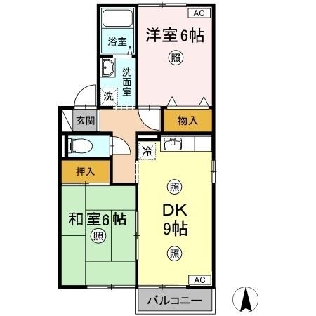 2階の間取り図