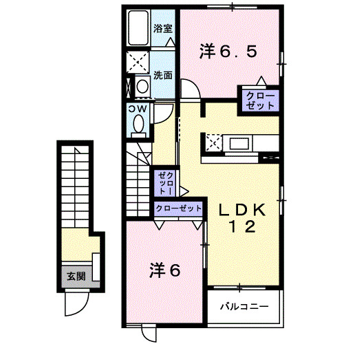 2階の間取り図