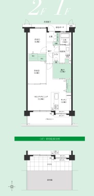 2階の間取り図