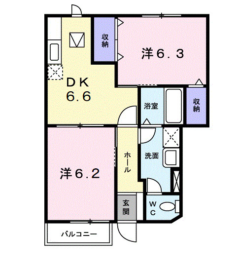 1階の間取り図
