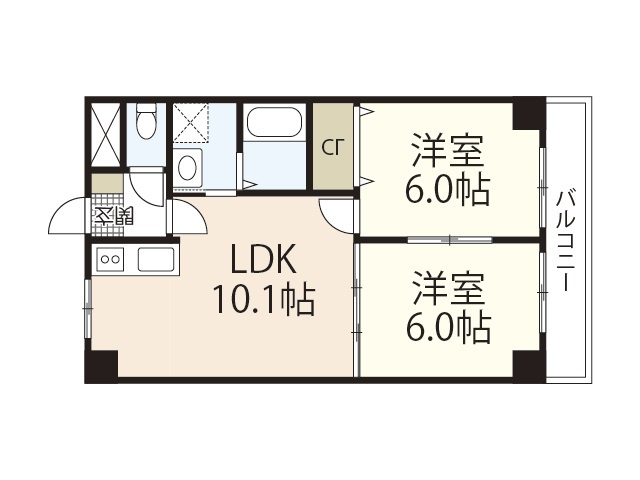6階の間取り図