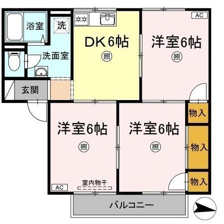 1階の間取り図