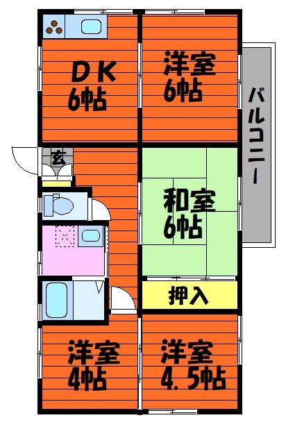 1階の間取り図