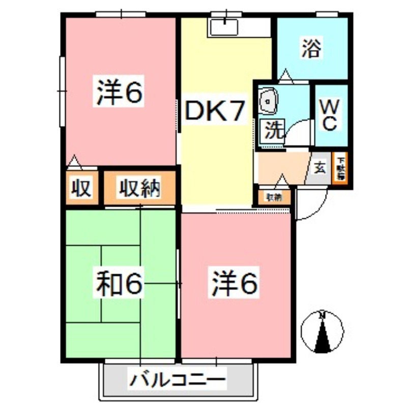 2階の間取り図