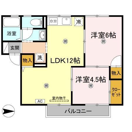 2階の間取り図