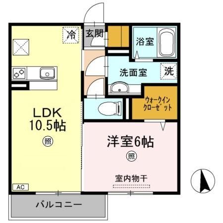 1階の間取り図