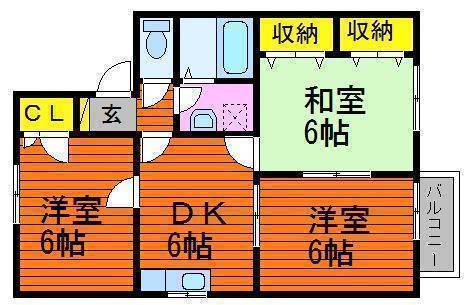 2階の間取り図