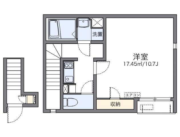 2階の間取り図