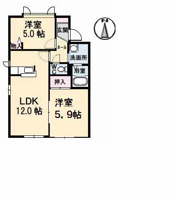 1階の間取り図