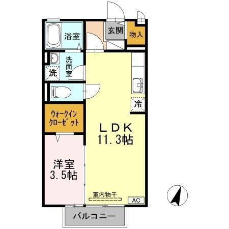 2階の間取り図