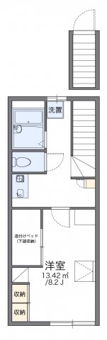 2階の間取り図