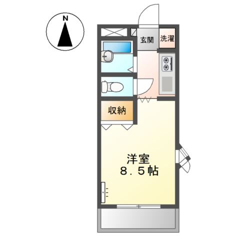 2階の間取り図